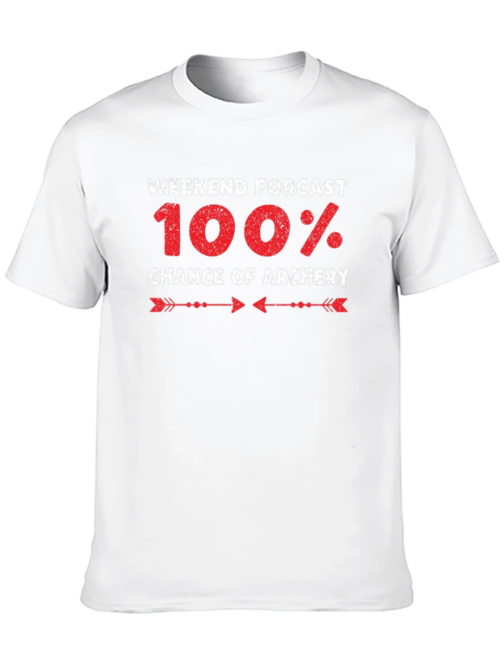 Archery Forecast T-Shirt - 100% Chance Weekend Fun product image 6