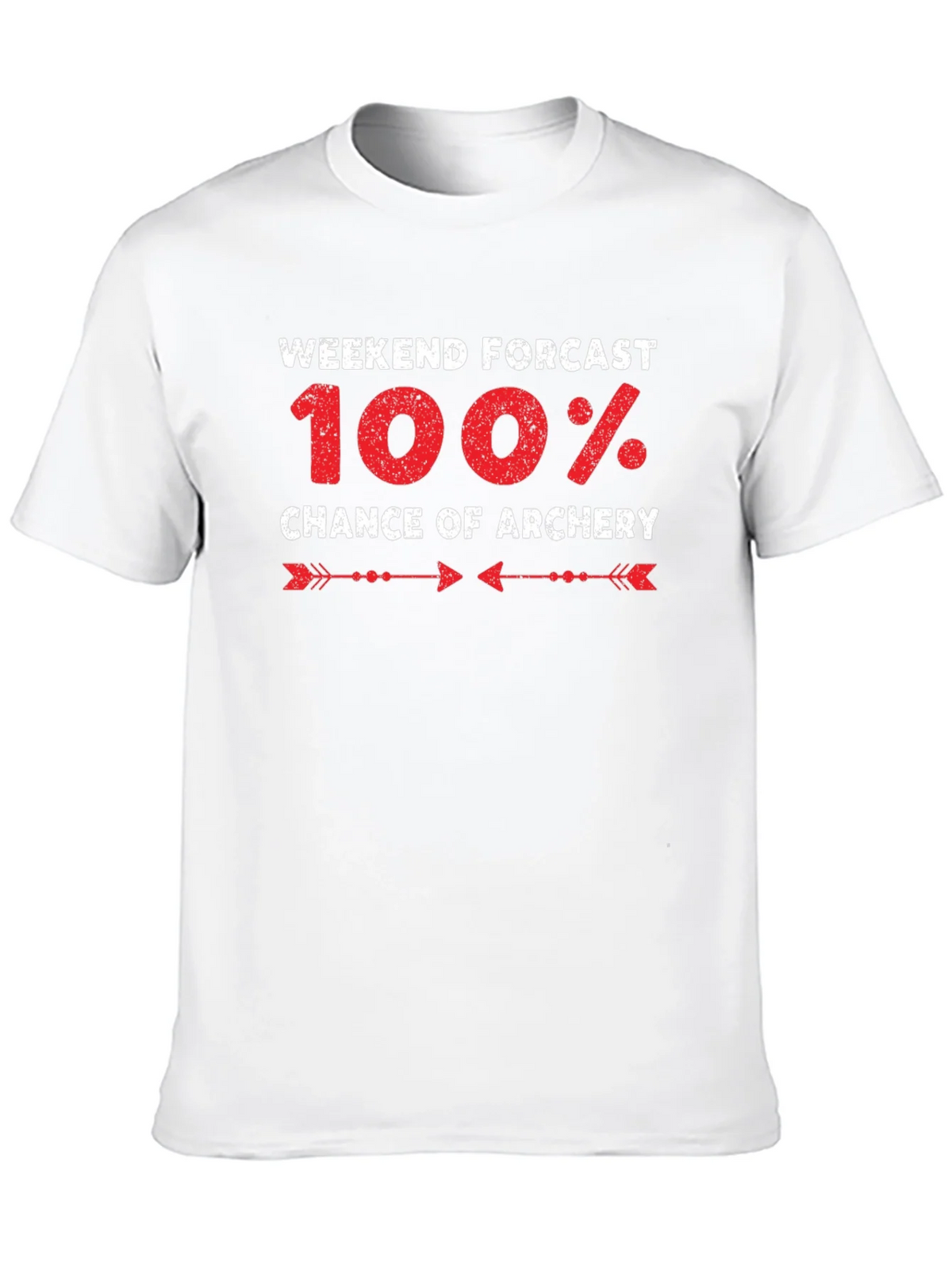 Archery Forecast T-Shirt - 100% Chance Weekend Fun product image 6