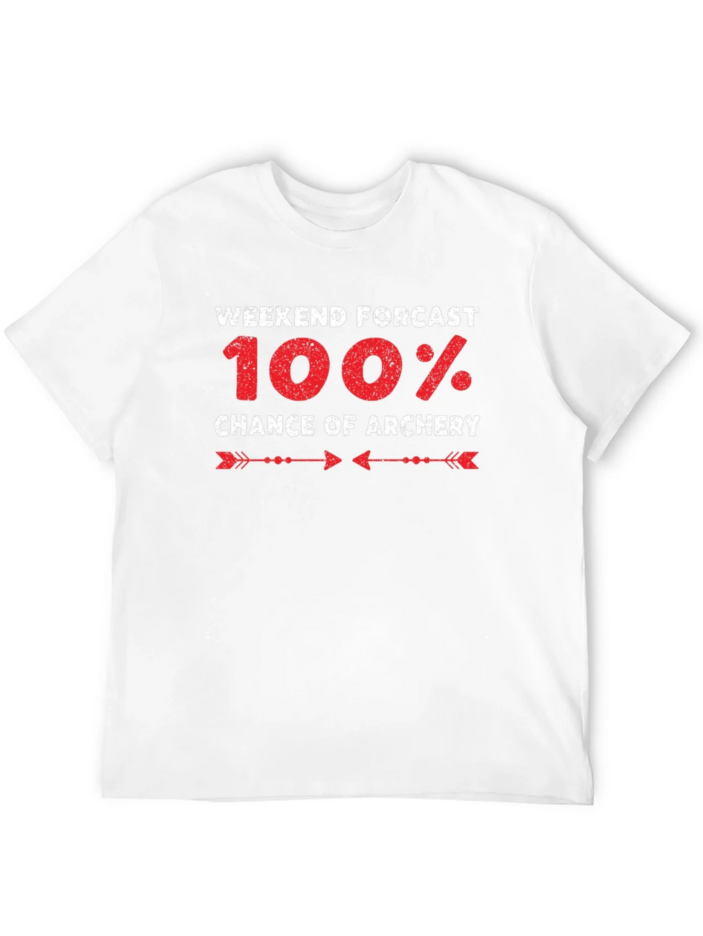 Archery Forecast T-Shirt - 100% Chance Weekend Fun product image 8