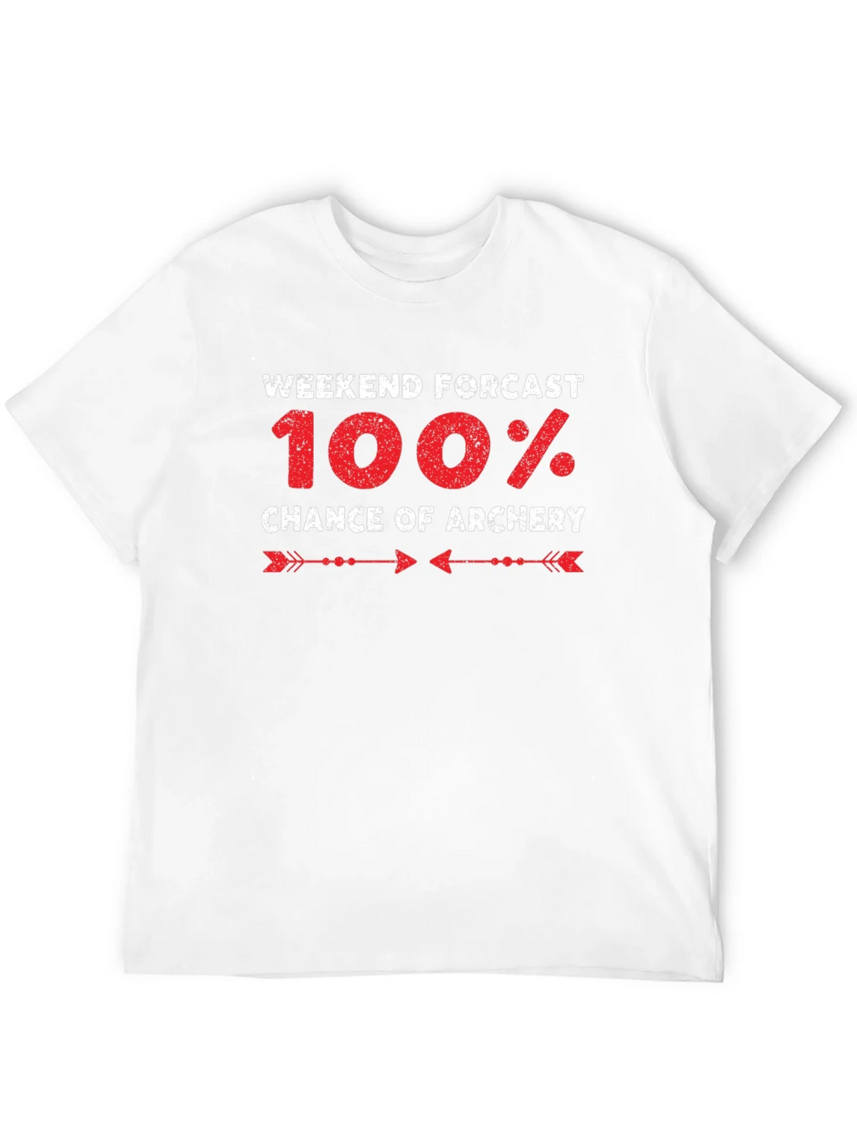 Archery Forecast T-Shirt - 100% Chance Weekend Fun product image 8