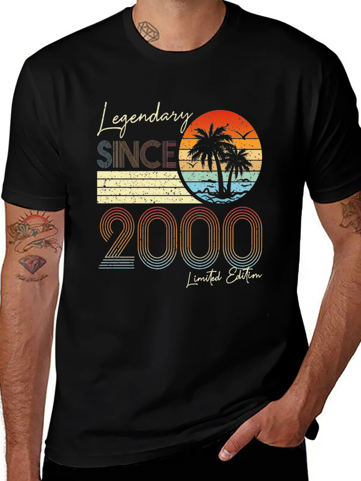 Legendary Since 2000 Black Graphic Tee product image 1