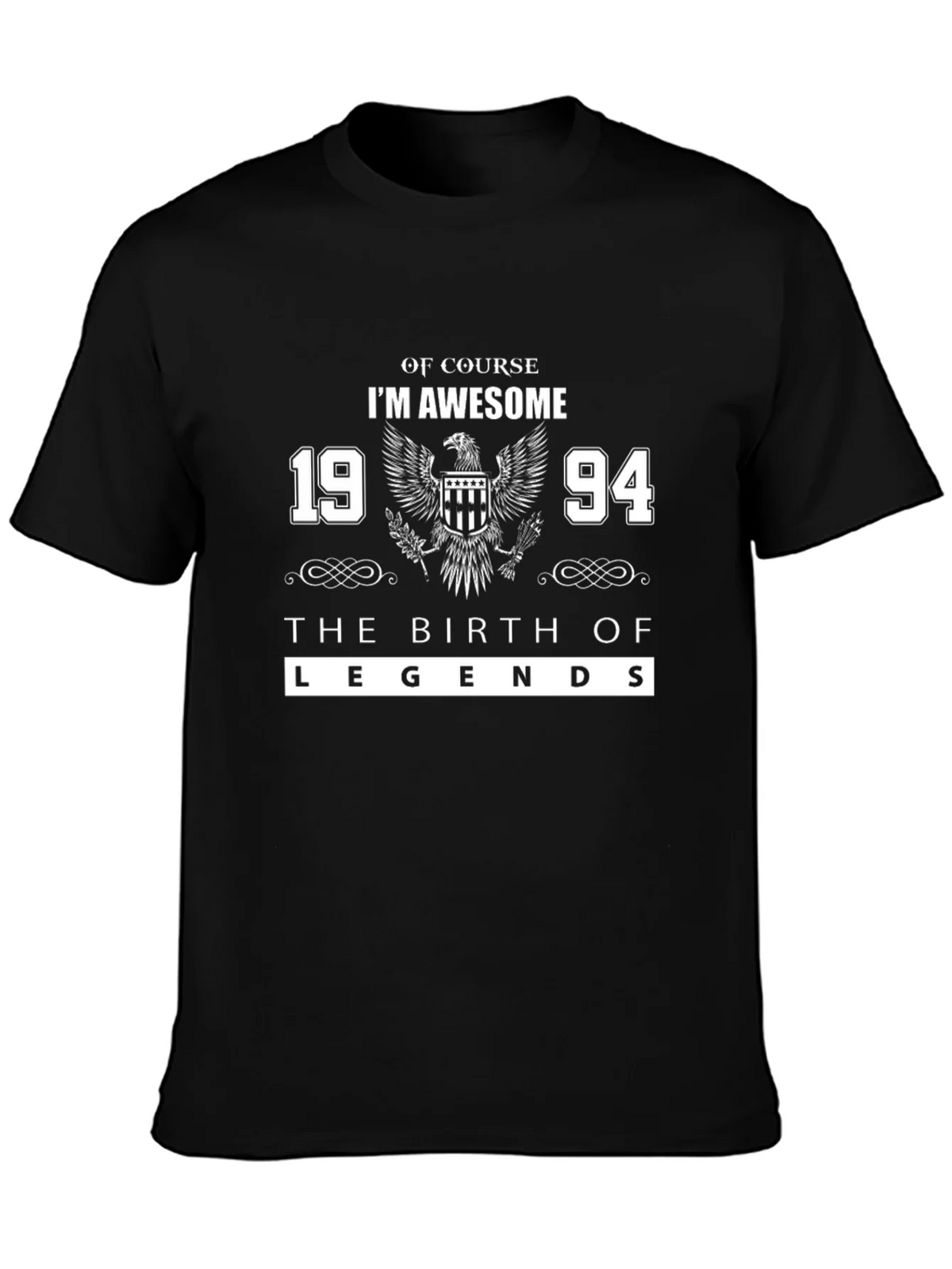Awesome Birth Year Legend T-Shirt - Black product image 3