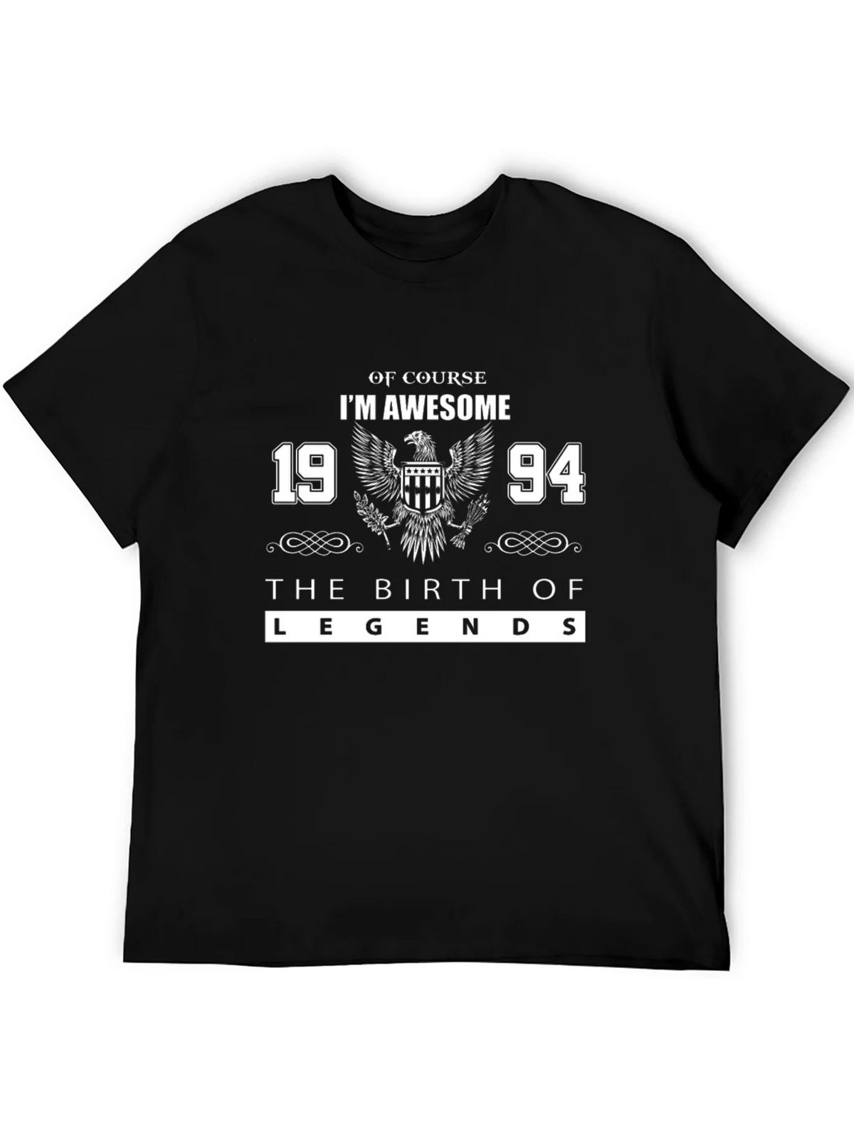Awesome Birth Year Legend T-Shirt - Black product image 5