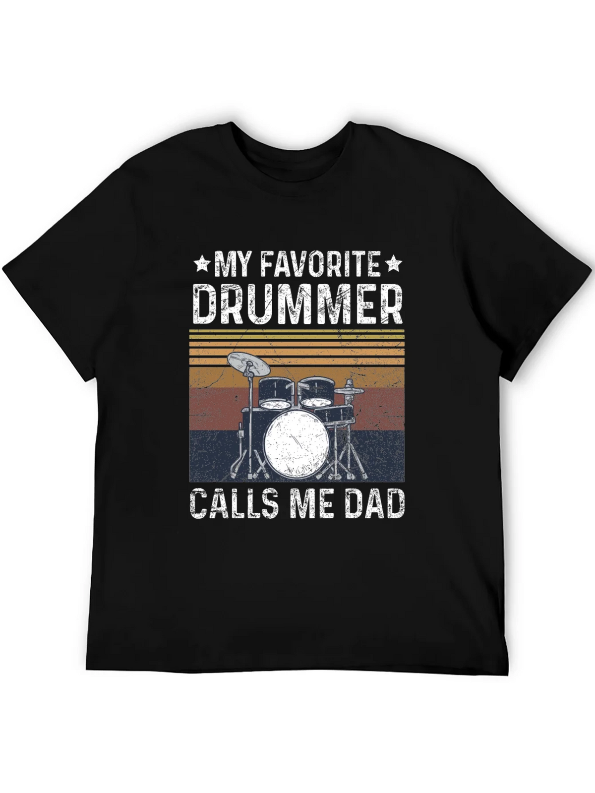 My Favorite Drummer Calls Me Dad T-Shirt product image 5