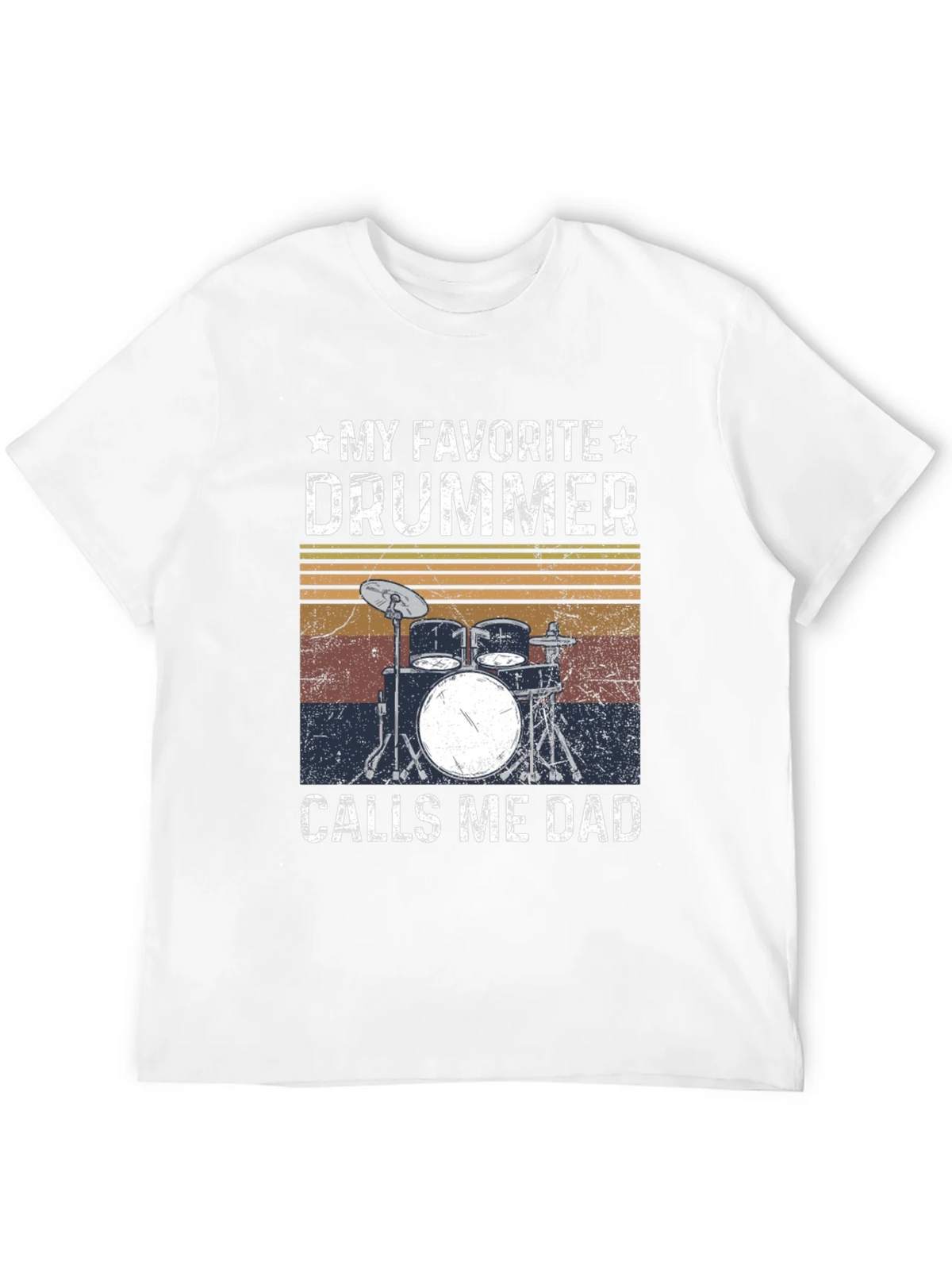 My Favorite Drummer Calls Me Dad T-Shirt product image 11