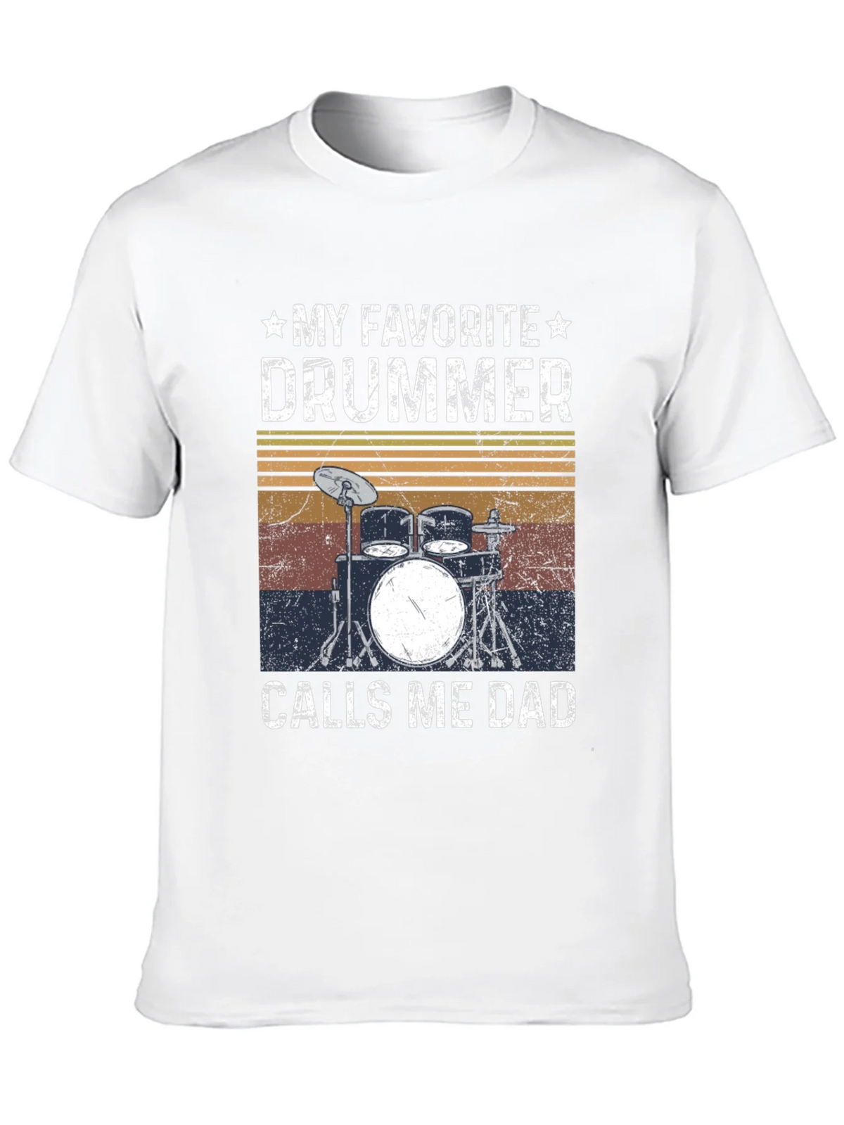 My Favorite Drummer Calls Me Dad T-Shirt product image 9