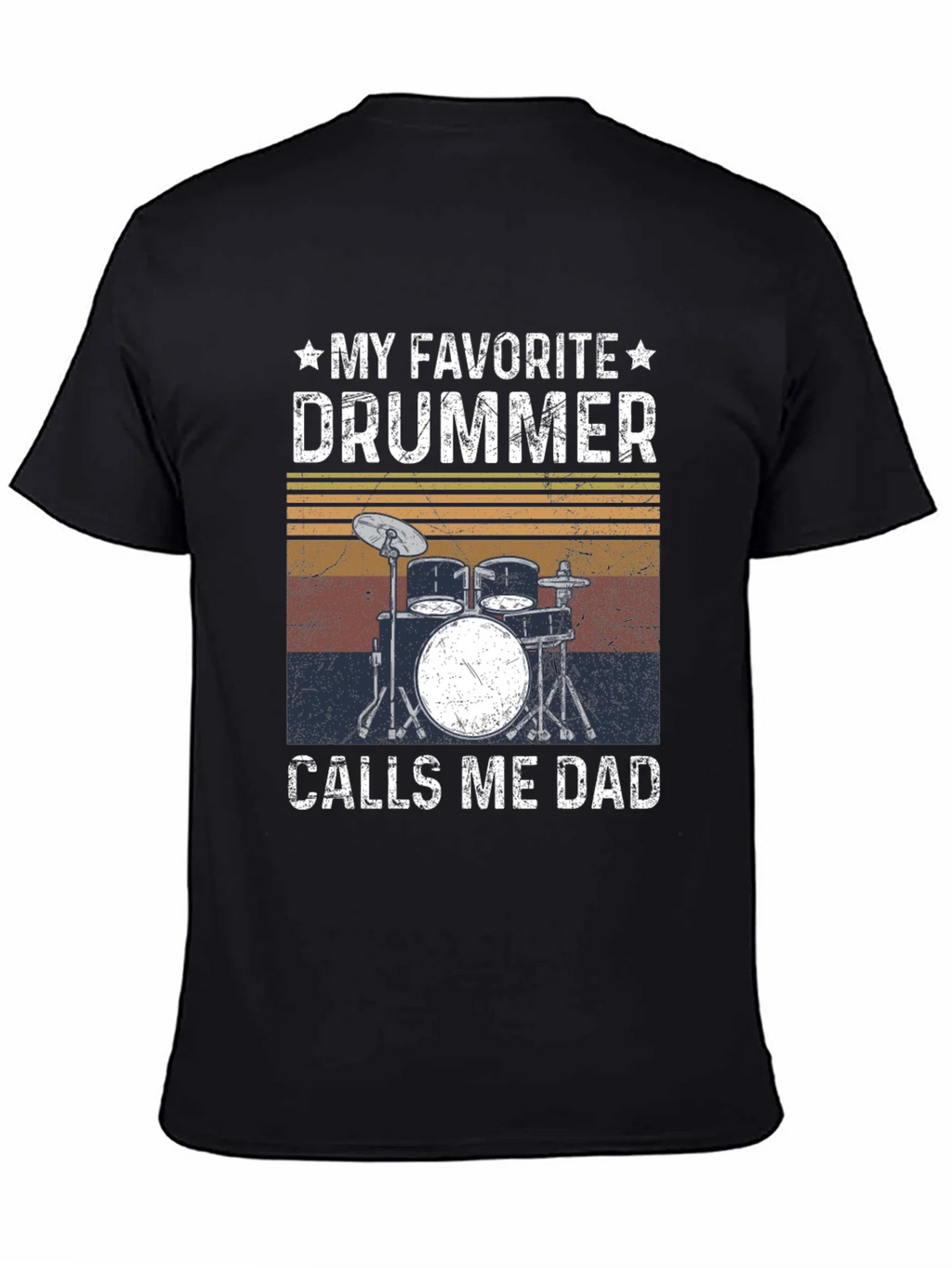 My Favorite Drummer Calls Me Dad T-Shirt product image 4