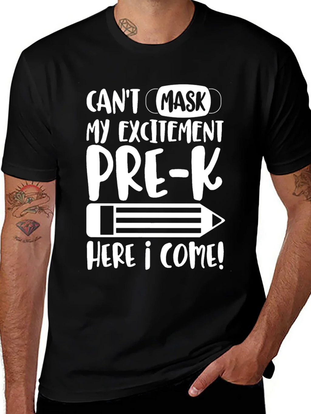 Pre-K Mask Excitement T-Shirt product image 1