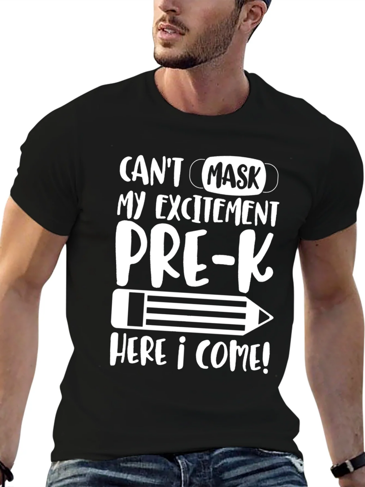 Pre-K Mask Excitement T-Shirt product image 6