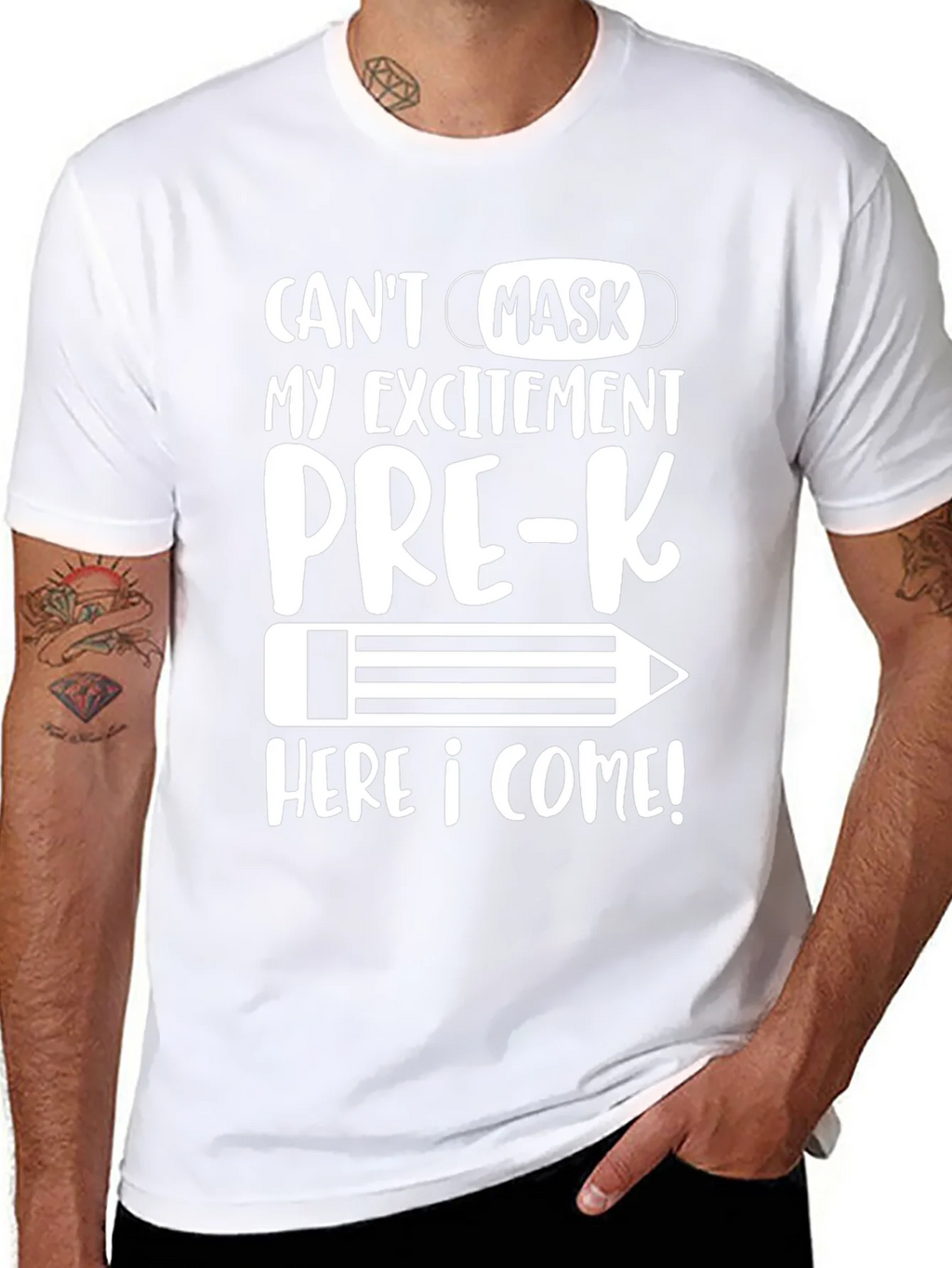 Pre-K Mask Excitement T-Shirt product image 7
