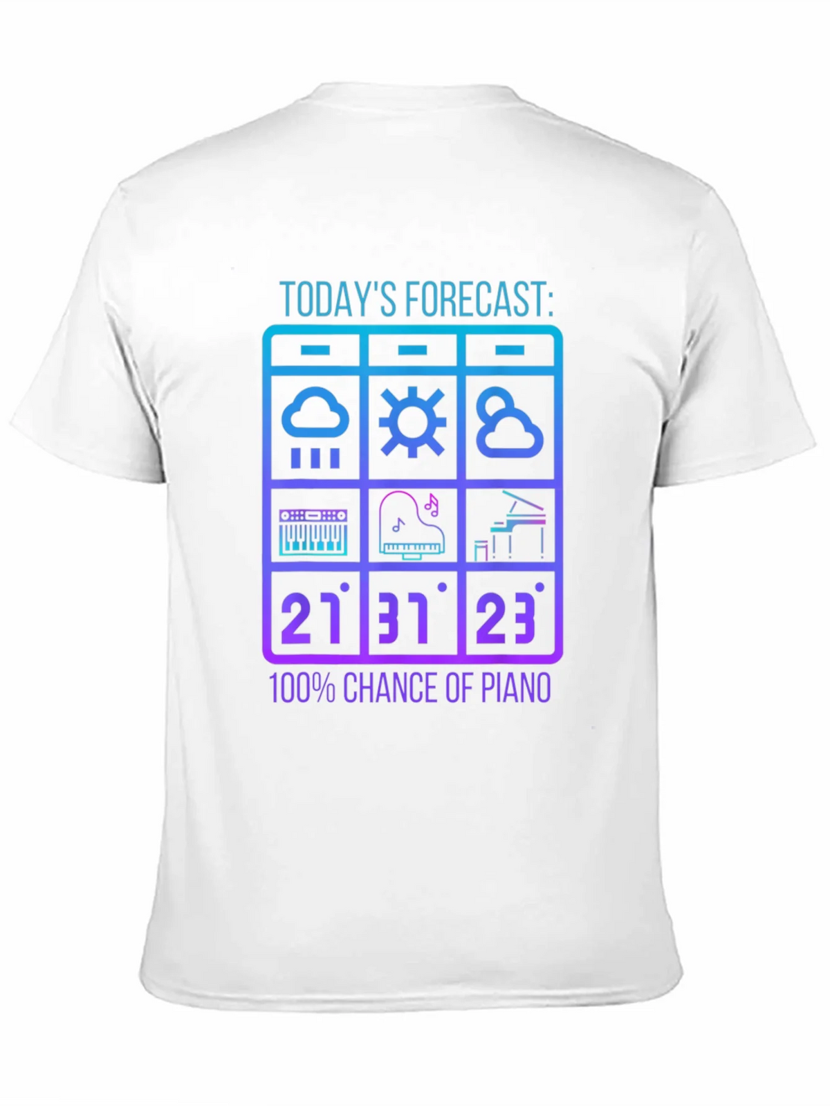 Piano Forecast T-Shirt: Music Lover Tee product image 10
