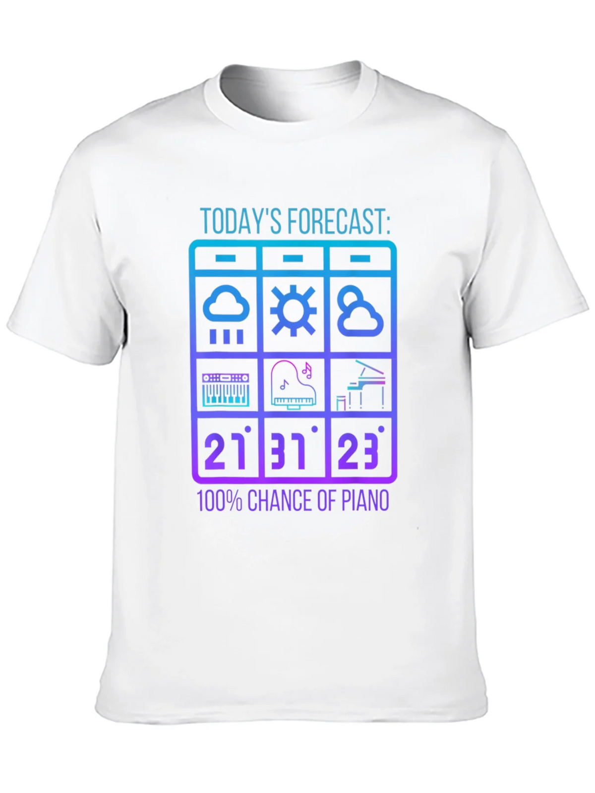 Piano Forecast T-Shirt: Music Lover Tee product image 9
