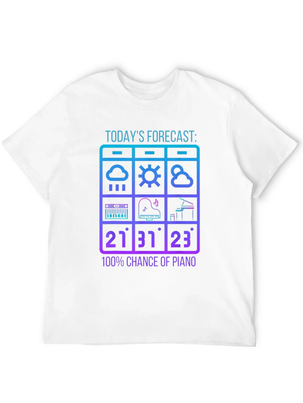Piano Forecast T-Shirt: Music Lover Tee product image 11