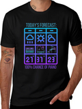 Piano Forecast T-Shirt: Music Lover Tee product image 1