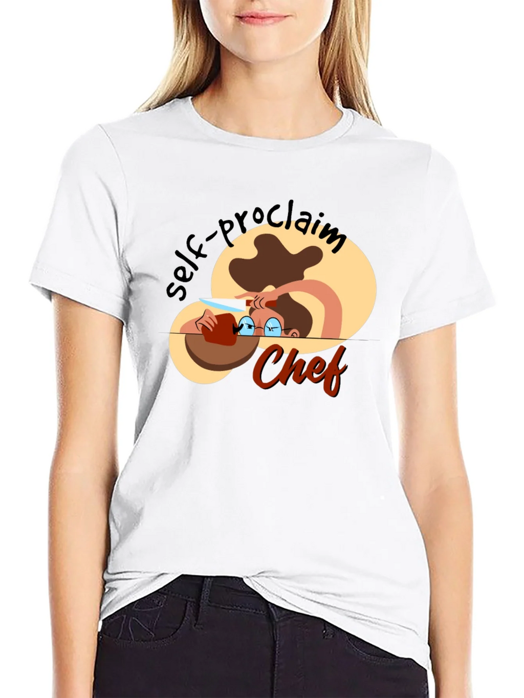 Self-Proclaimed Chef Black T-Shirt product image 4