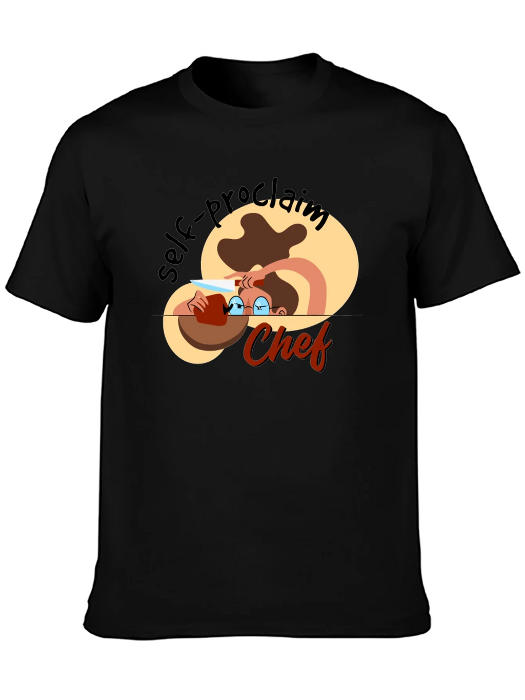 Self-Proclaimed Chef Black T-Shirt product image 2