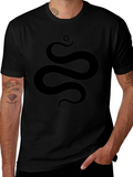 Serpentine Graphic Tee - Sleek Snake Design Soft Cotton product image 1