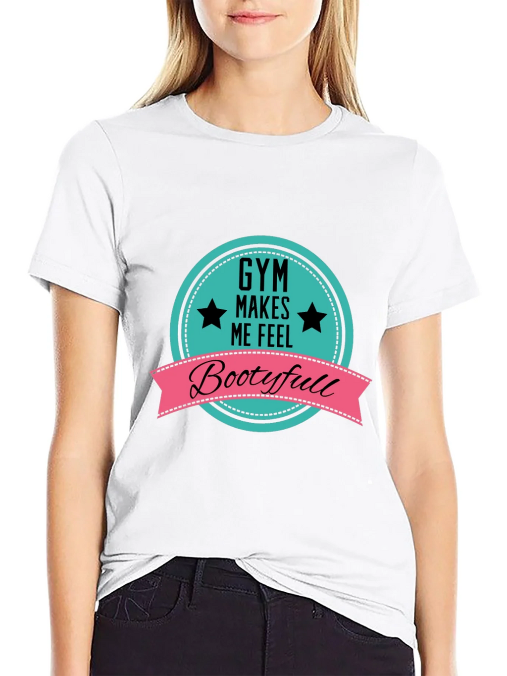 Gym Makes Me Feel Bootyfull T-Shirt product image 8