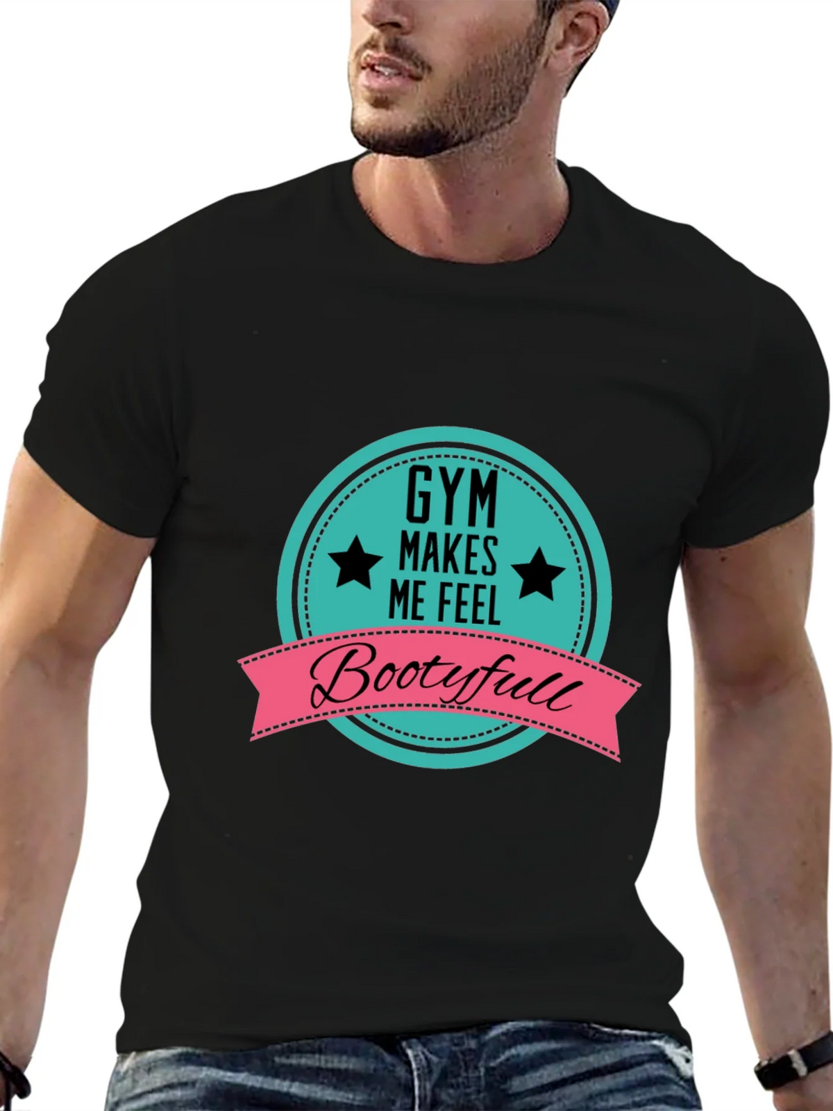 Gym Makes Me Feel Bootyfull T-Shirt product image 6