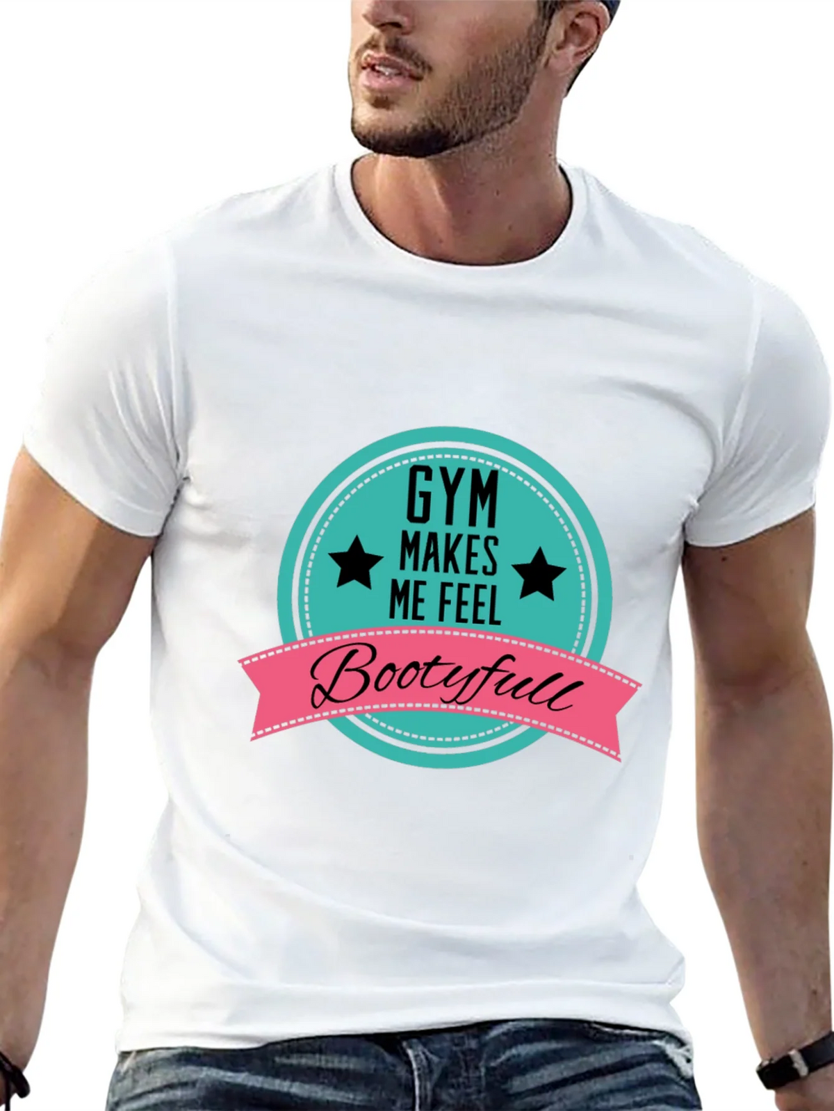 Gym Makes Me Feel Bootyfull T-Shirt product image 12