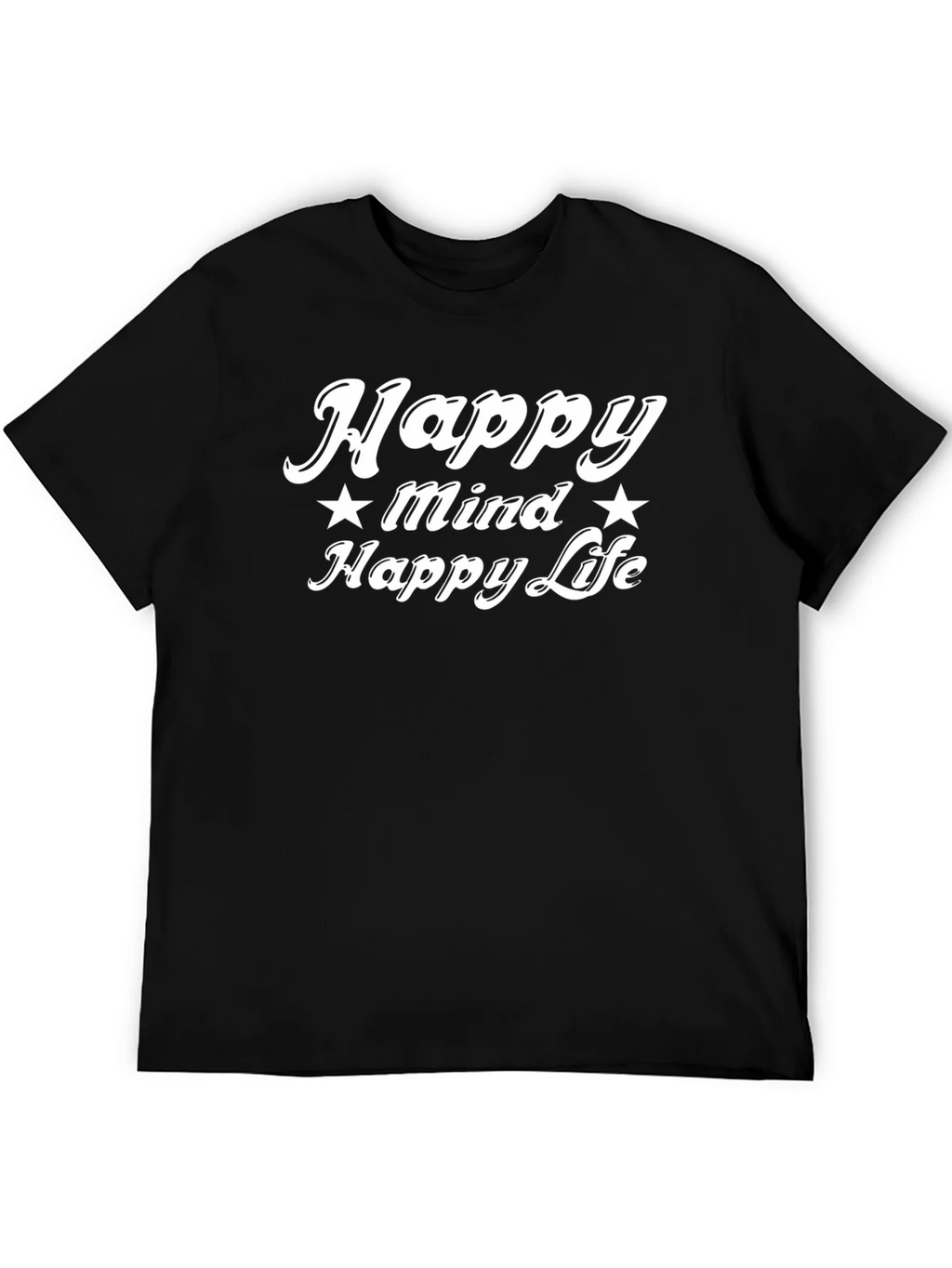 Happy Mind Life Black Graphic Tee product image 2