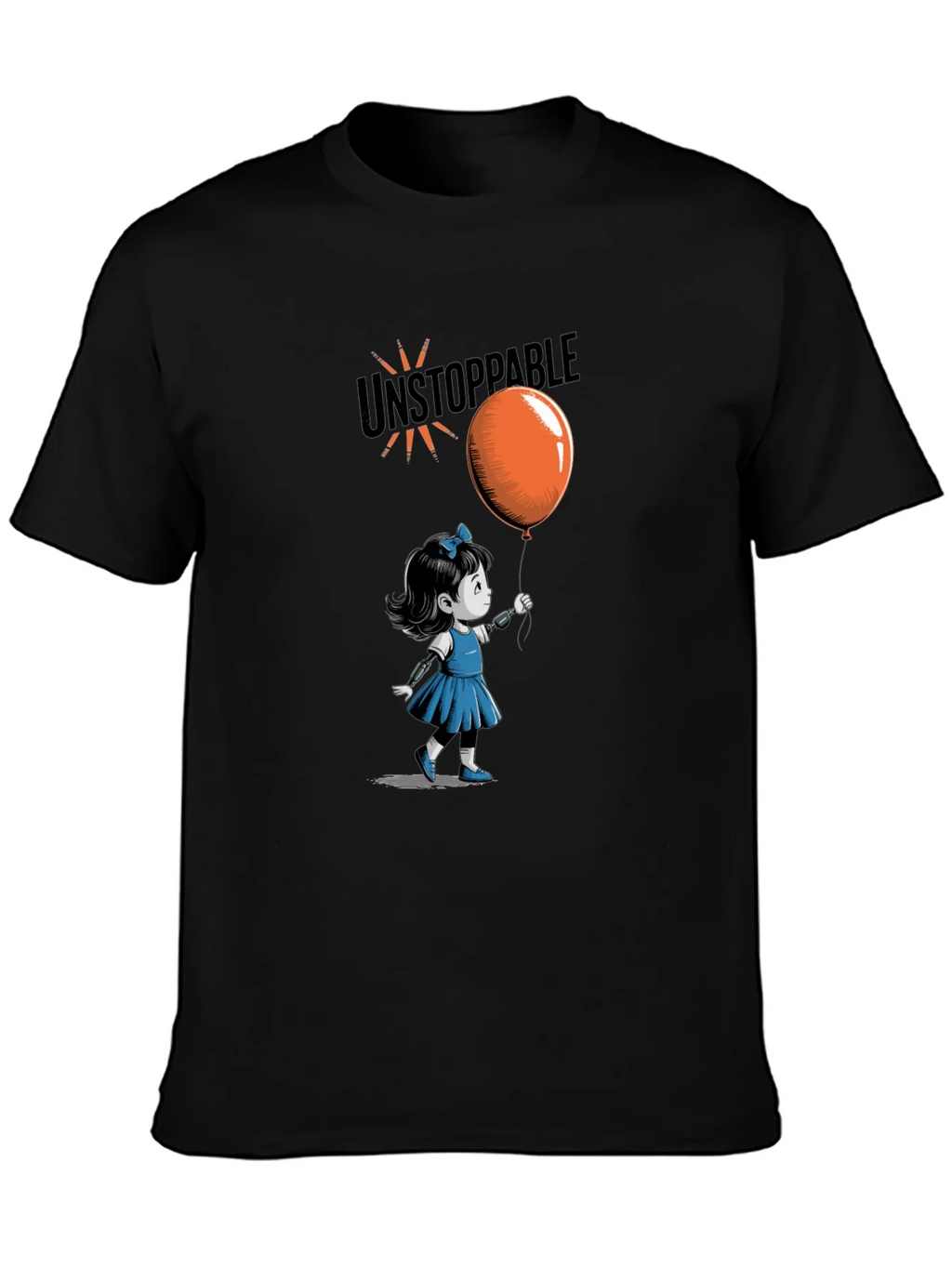 Unstoppable Girl Graphic Tee - Black product image 2