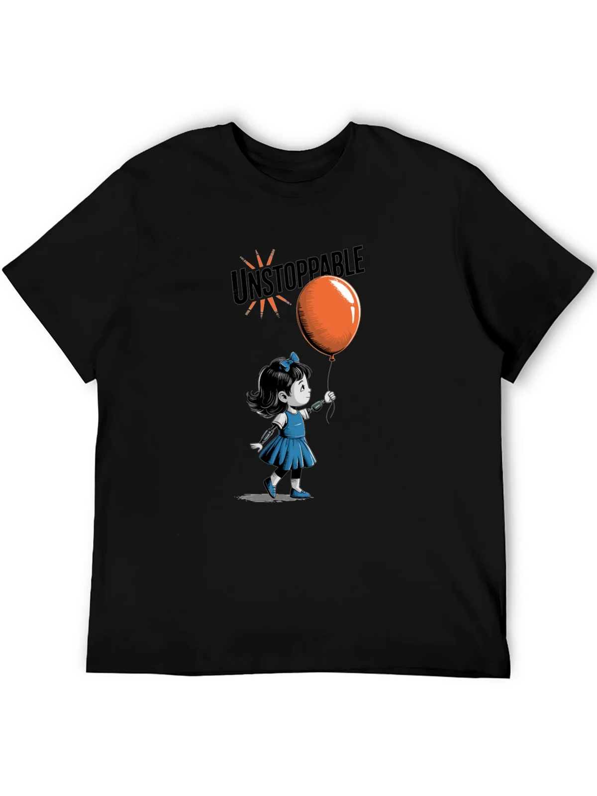 Unstoppable Girl Graphic Tee - Black product image 3