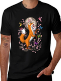 Fox Mask Cherry Blossom T-Shirt product image 1