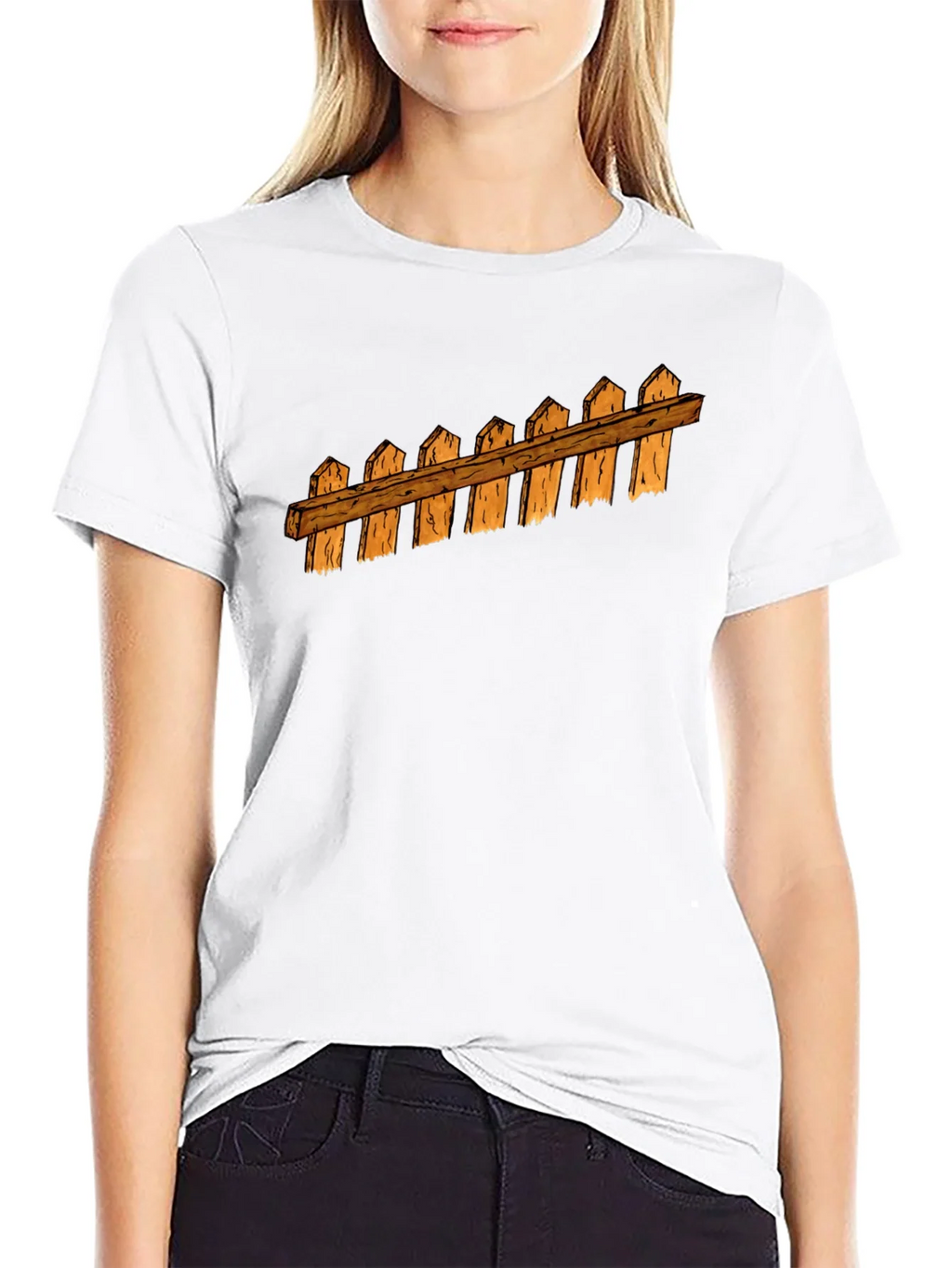 Fence Graphic Black T-Shirt product image 2