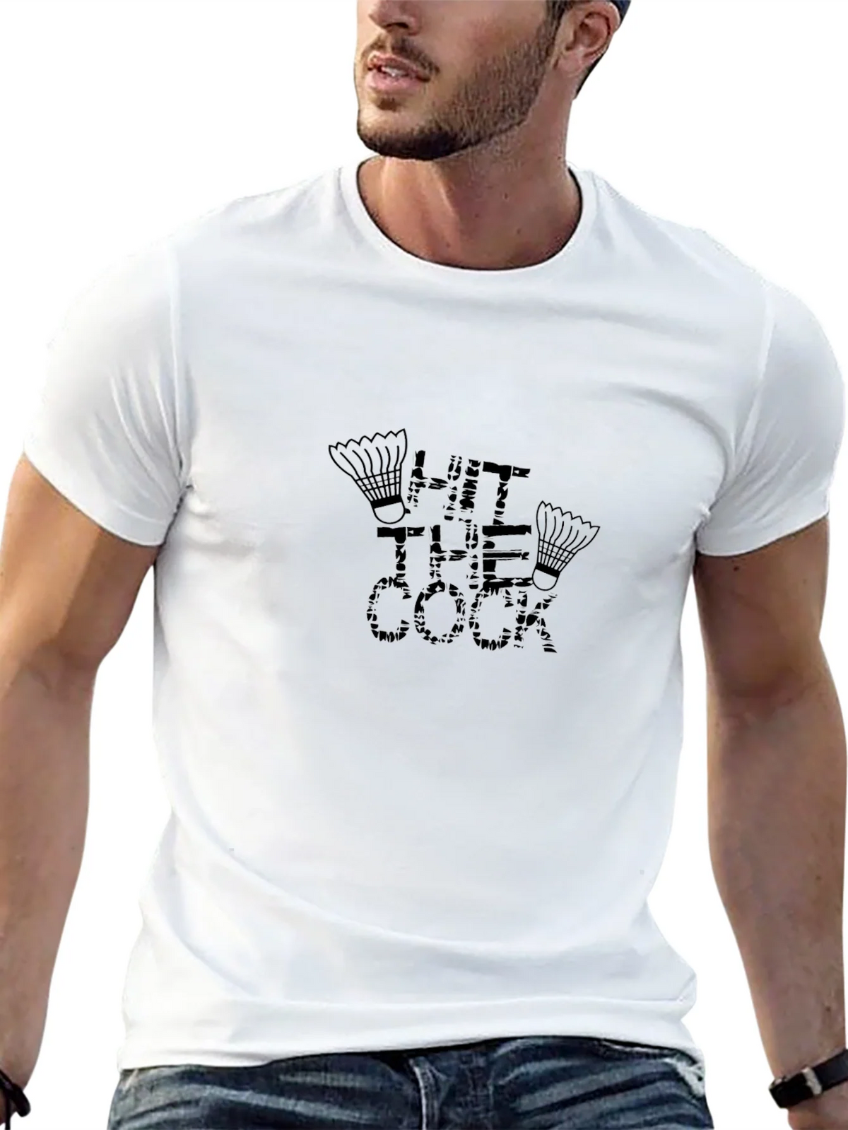 Hit the Cock Badminton T-Shirt product image 12