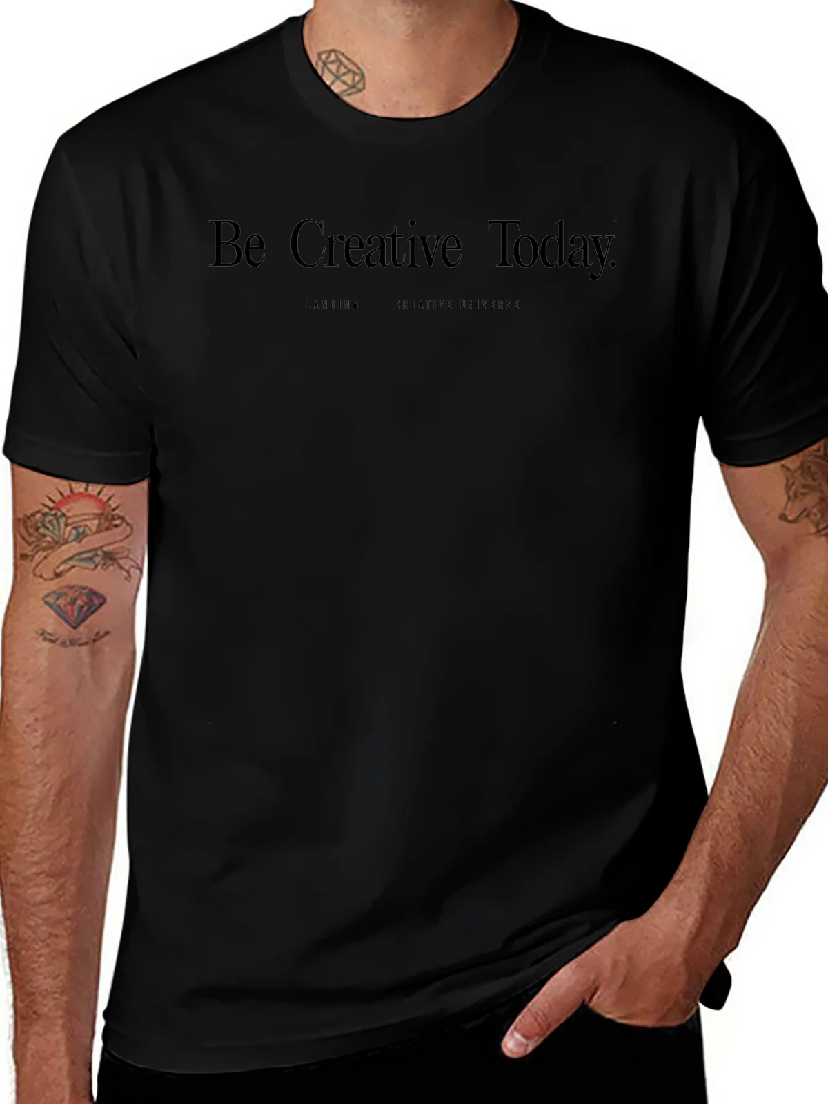 Be Creative Today Black Tee product image 1