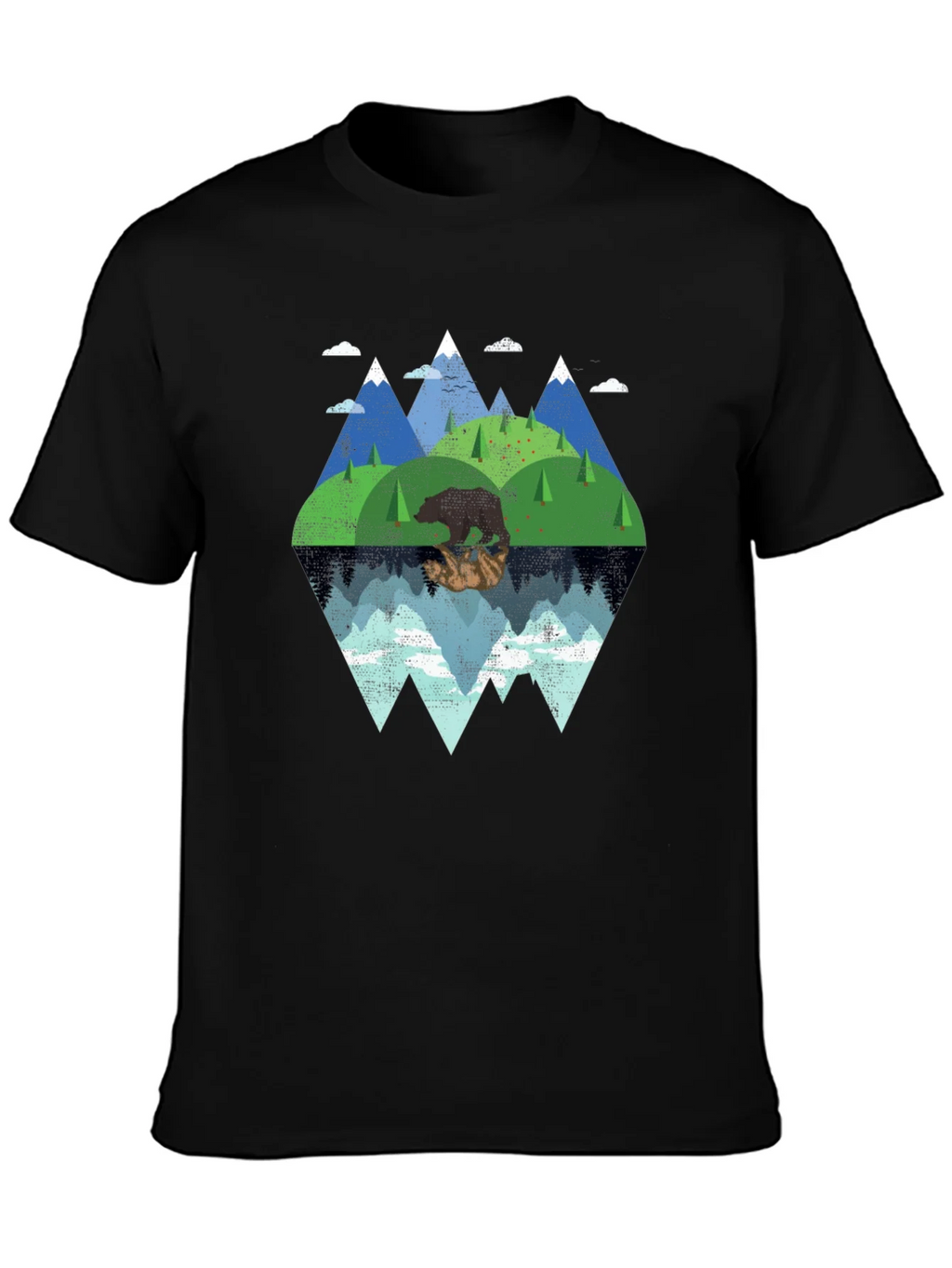 Mountain Bear Graphic Tee - Nature Lovers T-Shirt product image 3