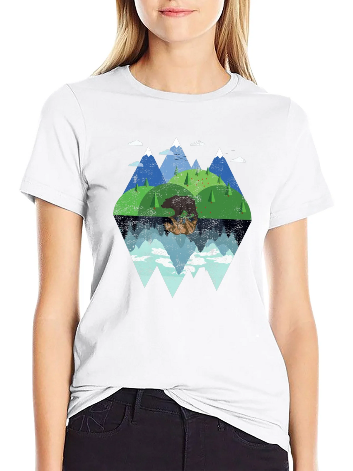 Mountain Bear Graphic Tee - Nature Lovers T-Shirt product image 8