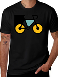 Modern Bicycle Graphic Tee - Black product image 1