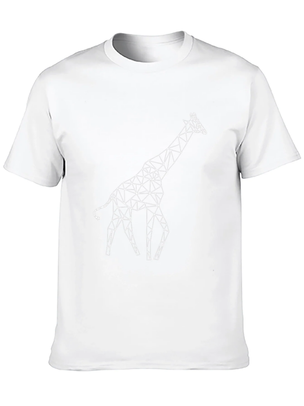 Geometric Giraffe T-Shirt - Unique Polygonal Design product image 8