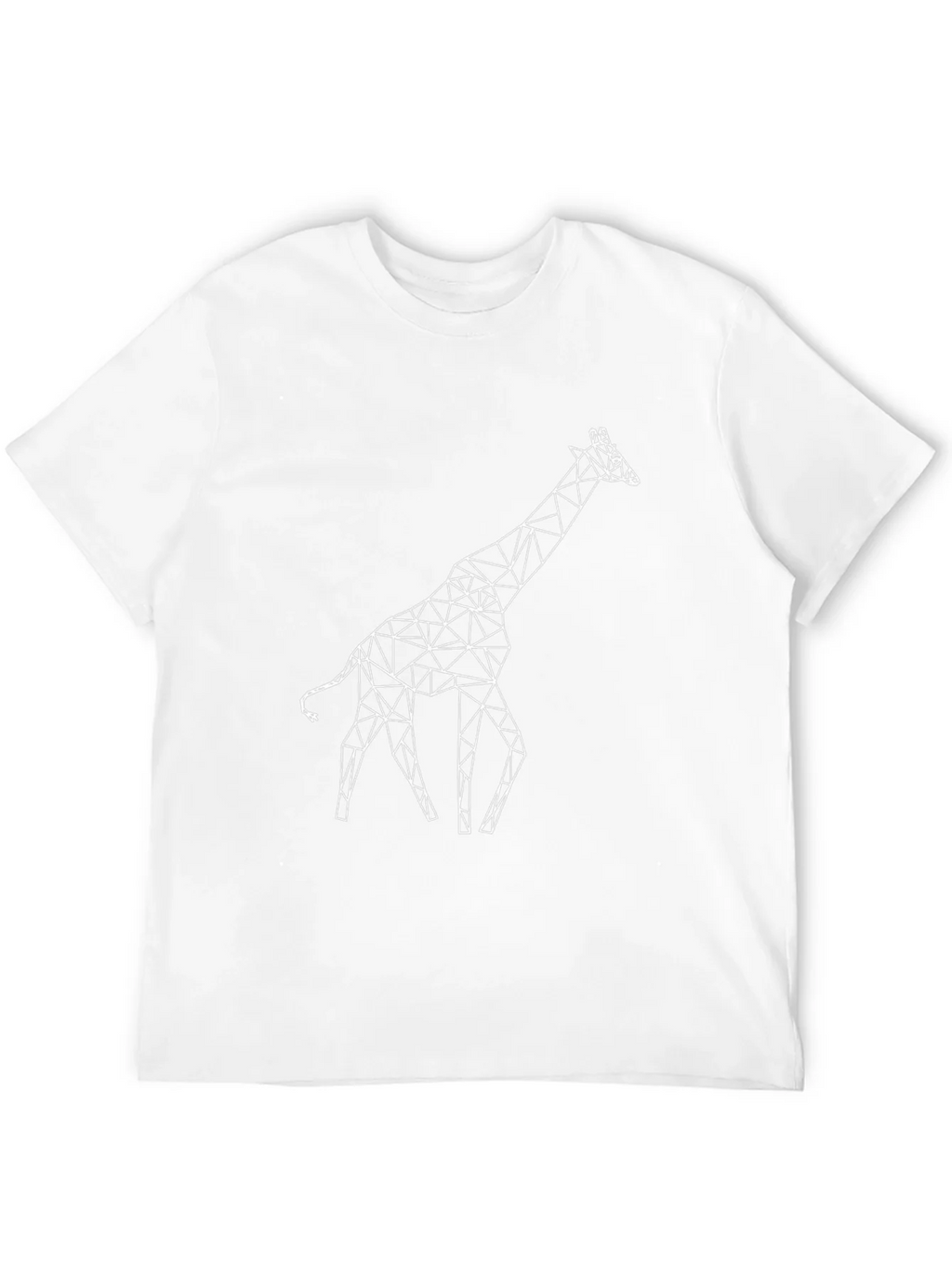 Geometric Giraffe T-Shirt - Unique Polygonal Design product image 10