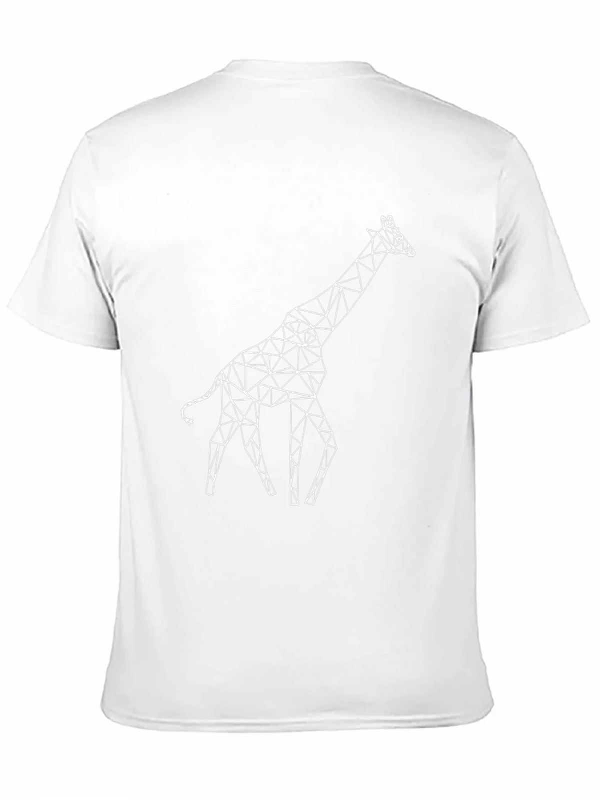 Geometric Giraffe T-Shirt - Unique Polygonal Design product image 9