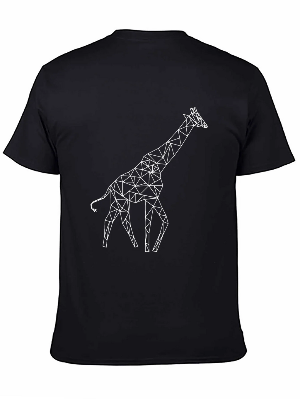 Geometric Giraffe T-Shirt - Unique Polygonal Design product image 3