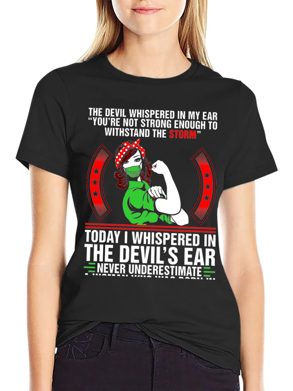 Strong Woman Graphic T-Shirt - Never Underestimate product image 2