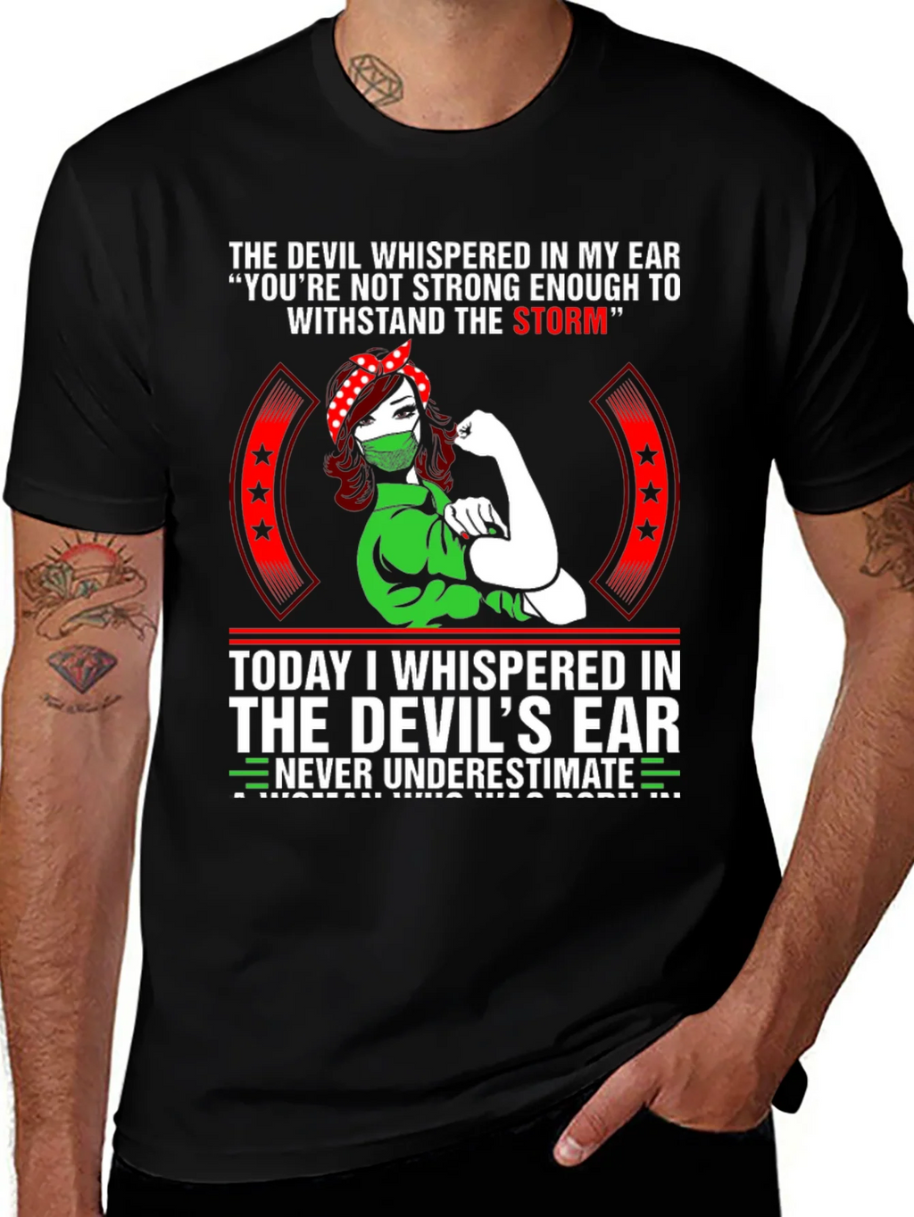Strong Woman Graphic T-Shirt - Never Underestimate product image 1