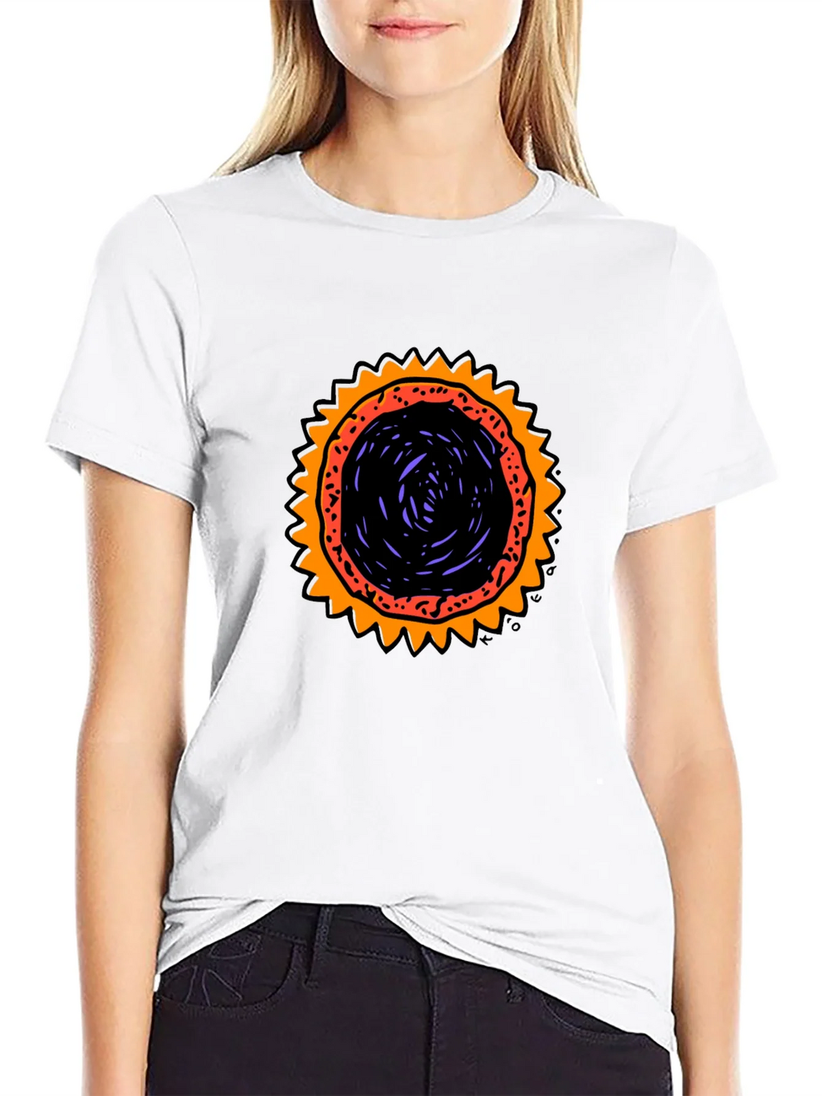 Graphic Sunburst T-Shirt - Black product image 8