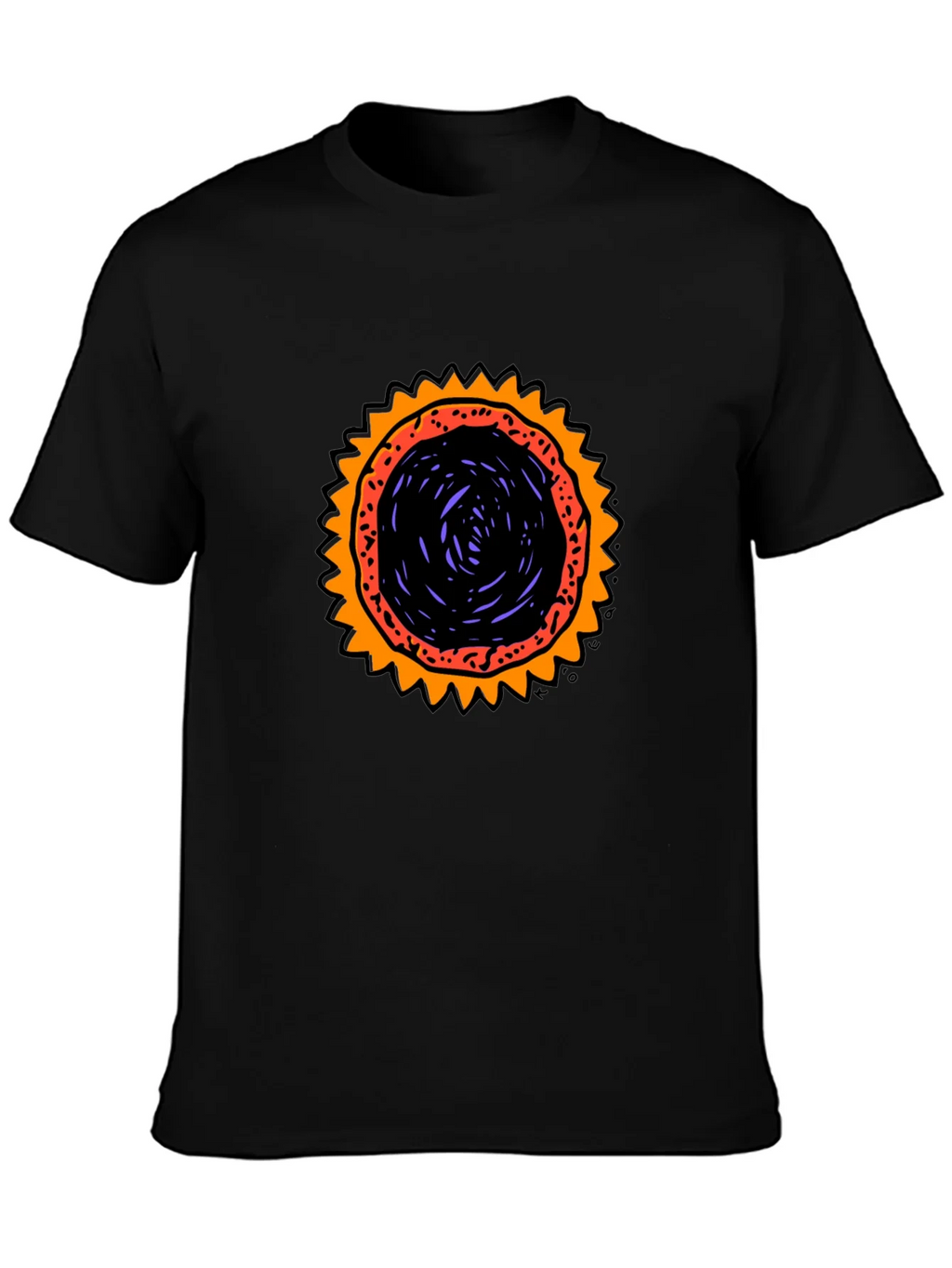 Graphic Sunburst T-Shirt - Black product image 3