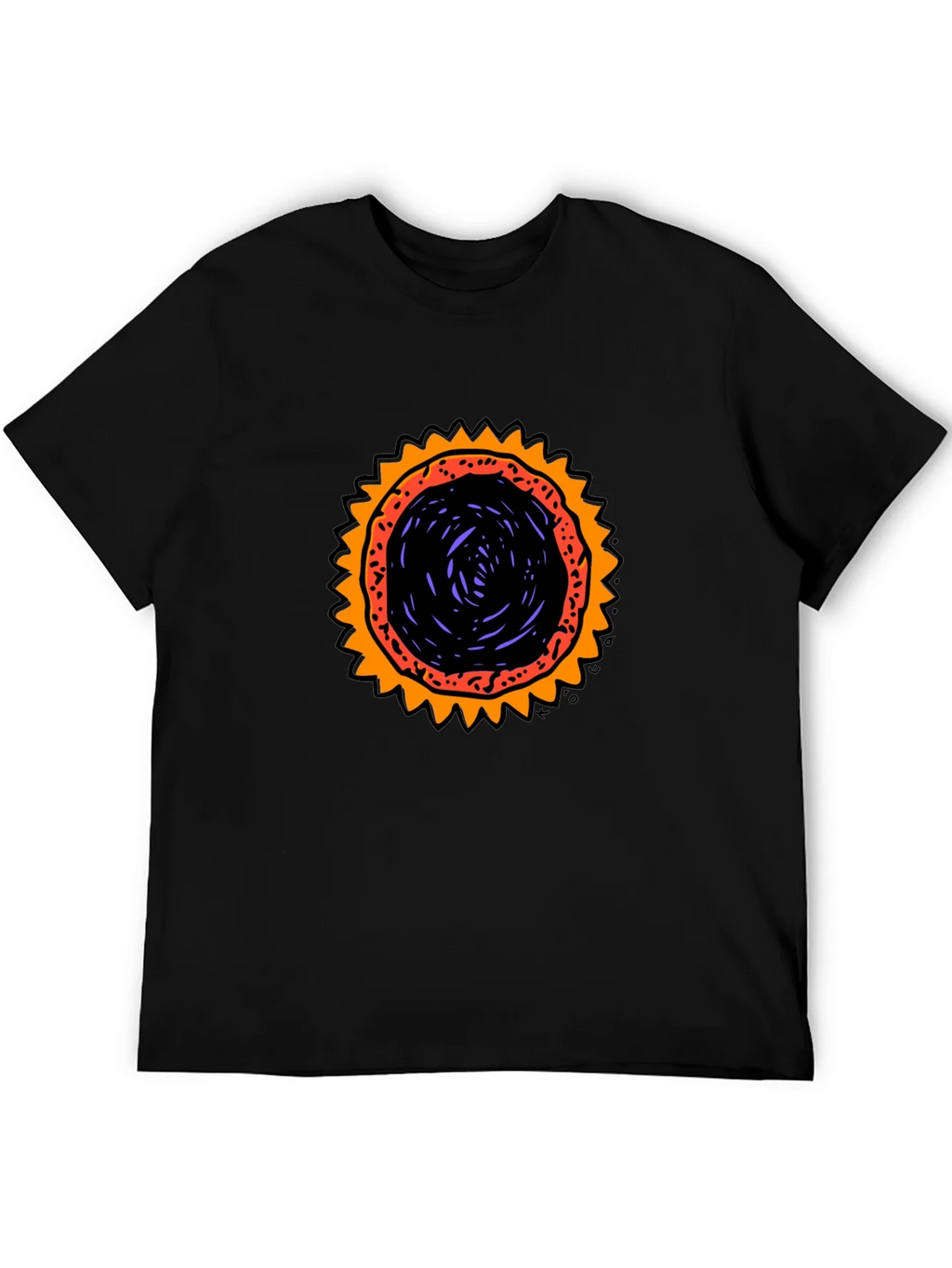 Graphic Sunburst T-Shirt - Black product image 5