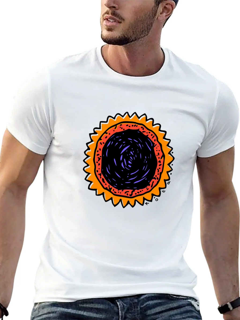Graphic Sunburst T-Shirt - Black product image 12
