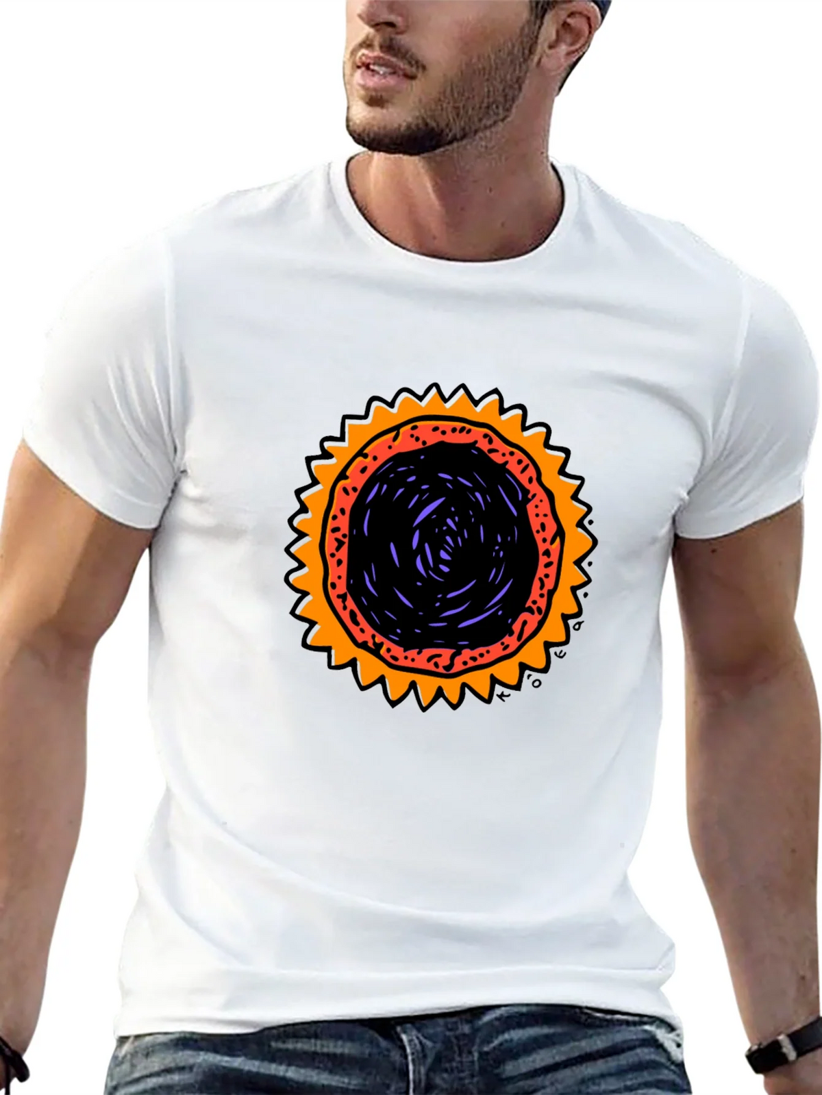 Graphic Sunburst T-Shirt - Black product image 12