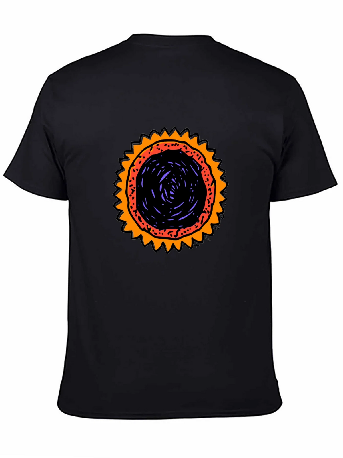 Graphic Sunburst T-Shirt - Black product image 4