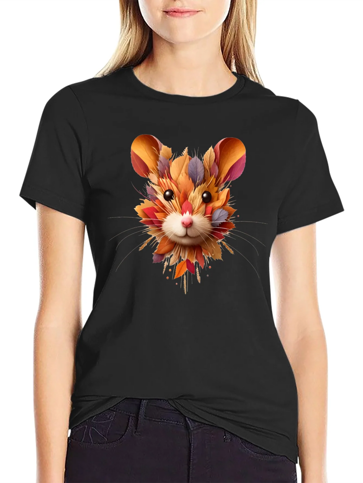 Autumn Hamster Tee - Unique Fall Design product image 2