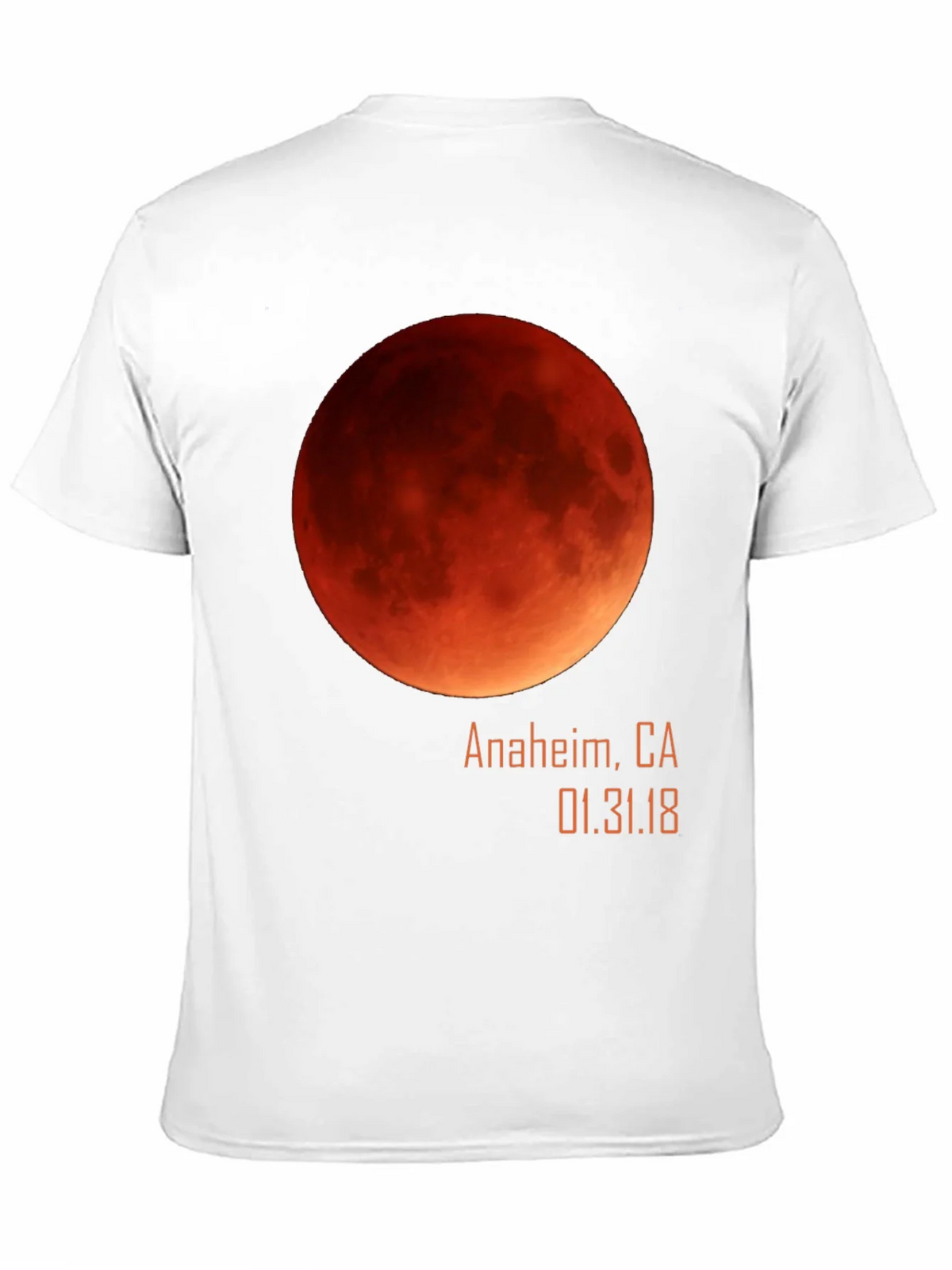 Blood Moon Eclipse Anaheim CA 1/31/18 Black T-Shirt product image 10
