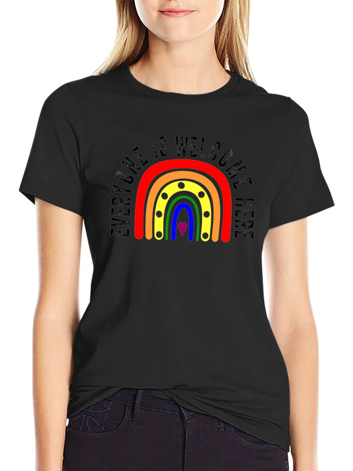 Everyone Welcome Rainbow Pride T-Shirt product image 2