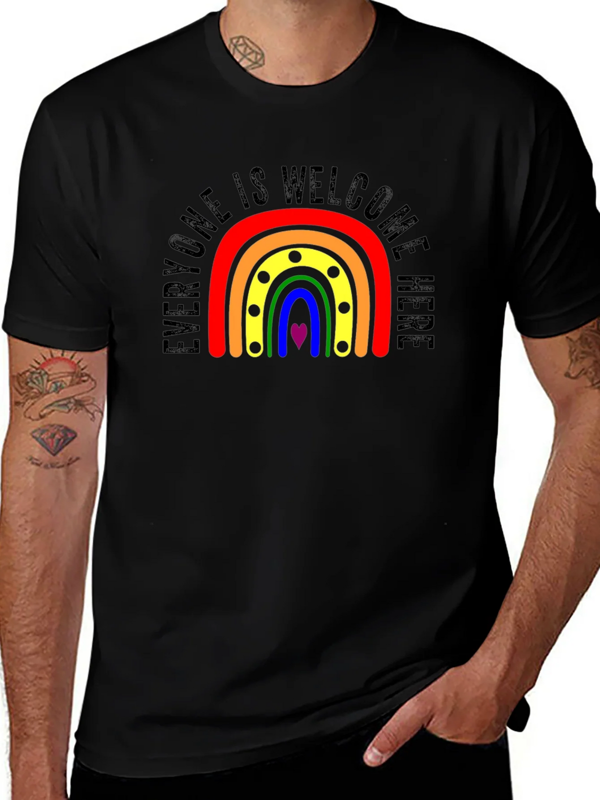 Everyone Welcome Rainbow Pride T-Shirt product image 1